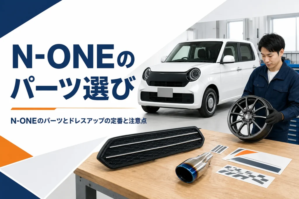 N-ONEのカスタムパーツとドレスアップの選び方を示すアイキャッチ