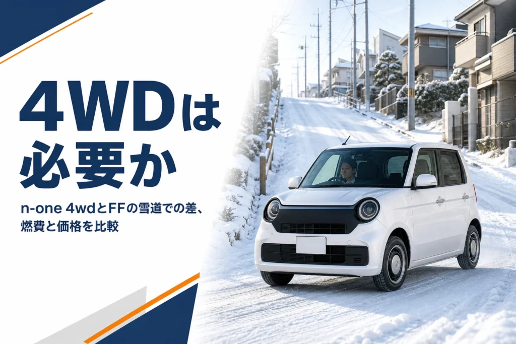 雪道の坂を上るN-ONEのイメージ