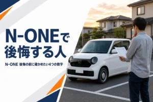 N-ONEの購入を迷っている場面のイメージ