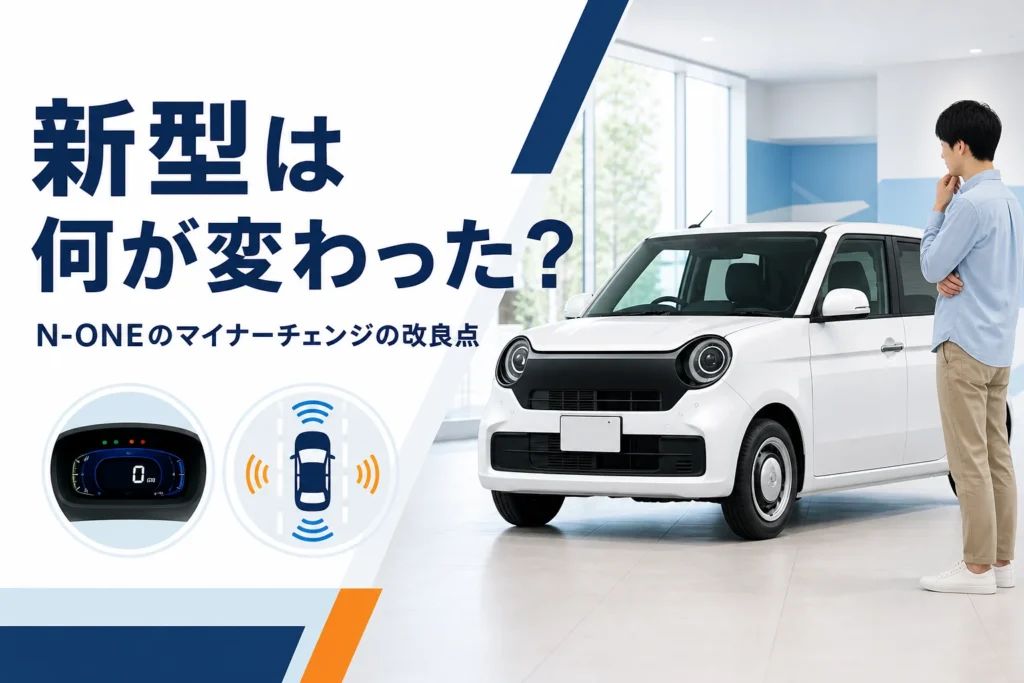 N-ONEのマイナーチェンジの改良点を紹介するアイキャッチ