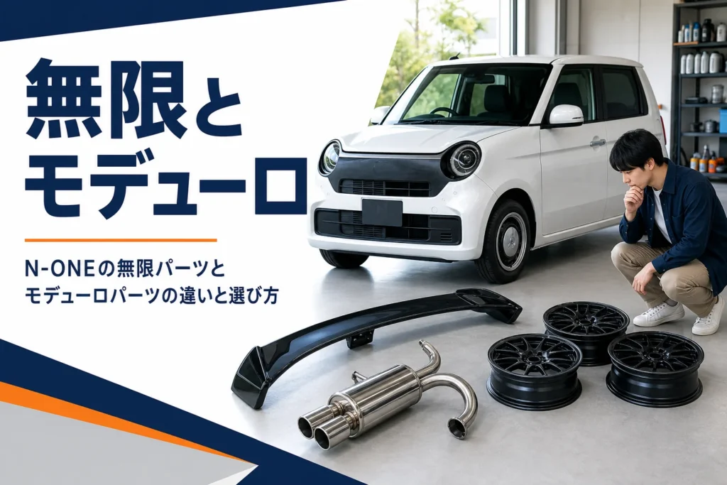 N-ONEのカスタムパーツの選び方を示すアイキャッチ