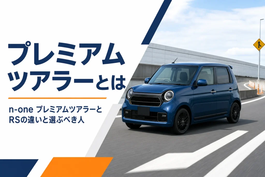 N-ONE Premium Tourerが高速道路を走るイメージ