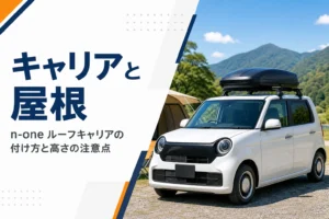 ルーフボックスを載せたN-ONEのイメージ
