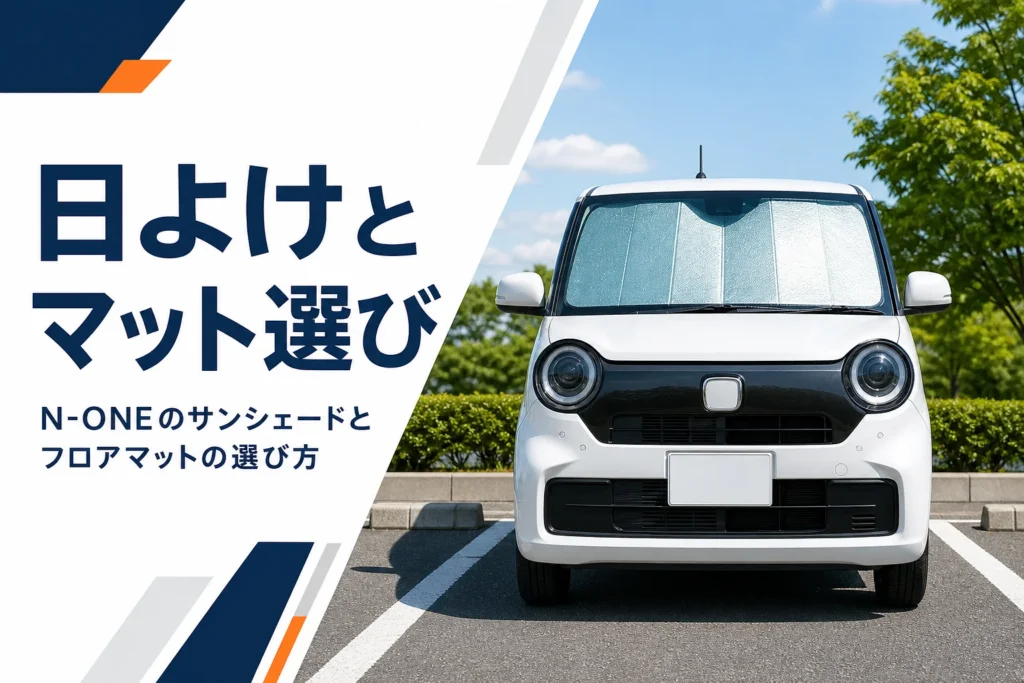 サンシェードを付けて駐車したN-ONEのイメージ