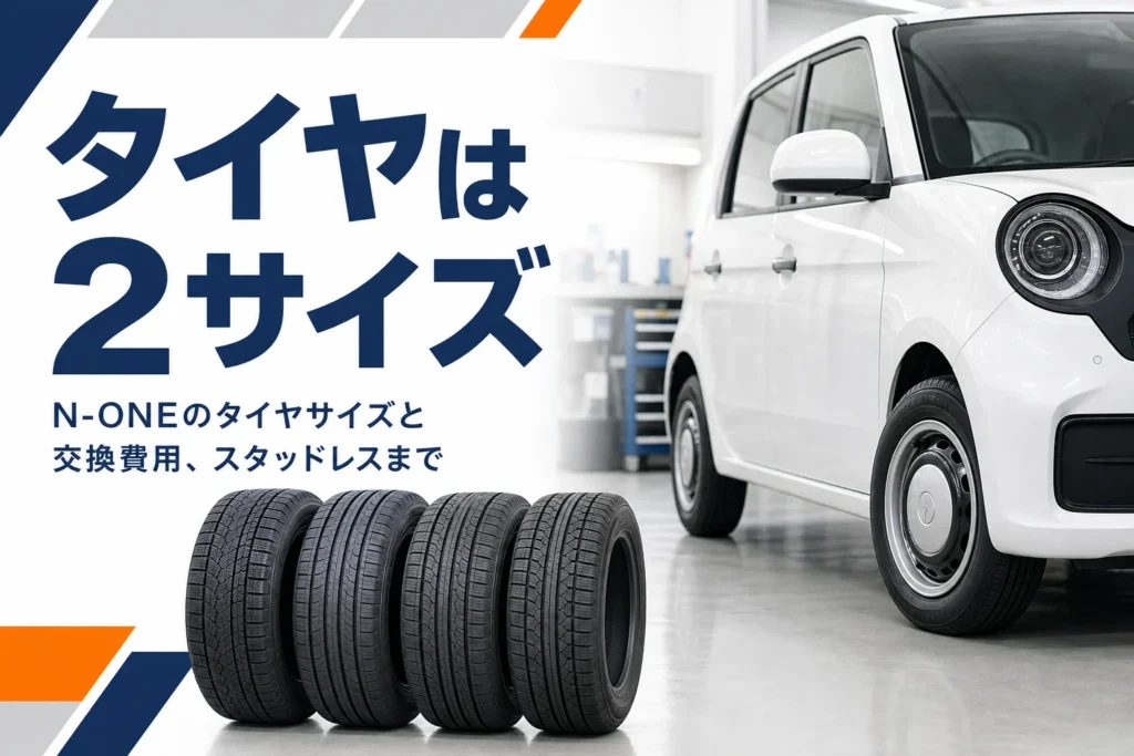 N-ONEのタイヤサイズと交換費用を解説する記事のアイキャッチ